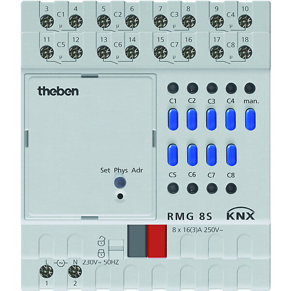 Theben Schaltaktor RMG 8 S KNX